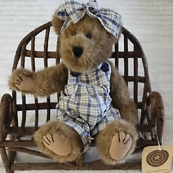 Boyds Bears Other - Plaid Outfit Boyds Teddy Bear Without Bench